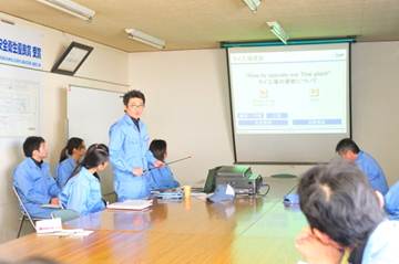 教育実習報告の様子　