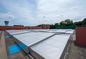 アルミ製浄水場覆蓋-可動式